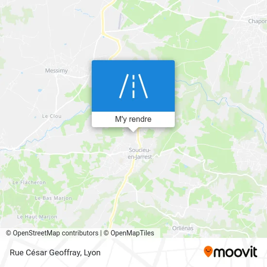 Rue César Geoffray plan