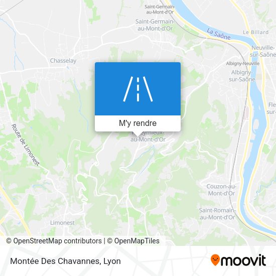 Montée Des Chavannes plan
