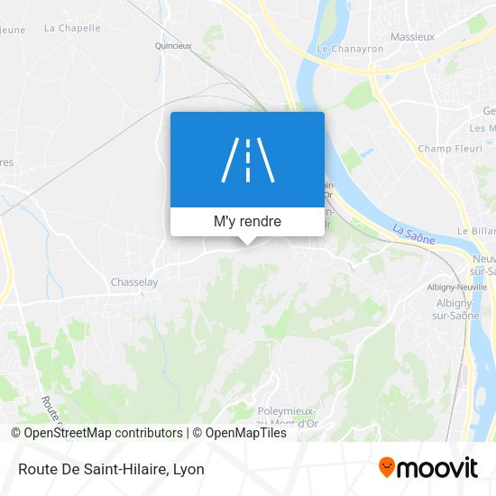 Route De Saint-Hilaire plan