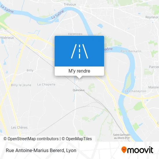 Rue Antoine-Marius Bererd plan