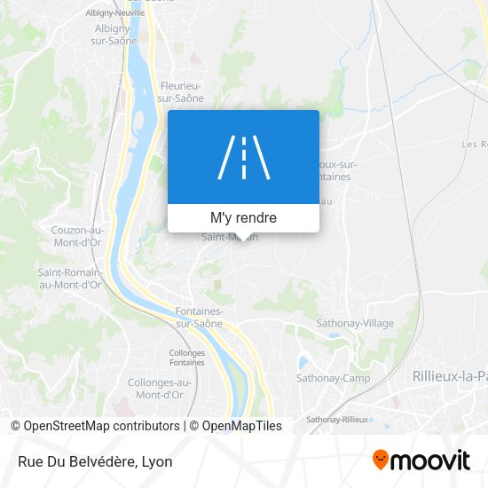 Rue Du Belvédère plan