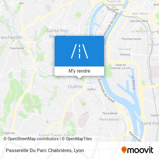 Passerelle Du Parc Chabrières plan