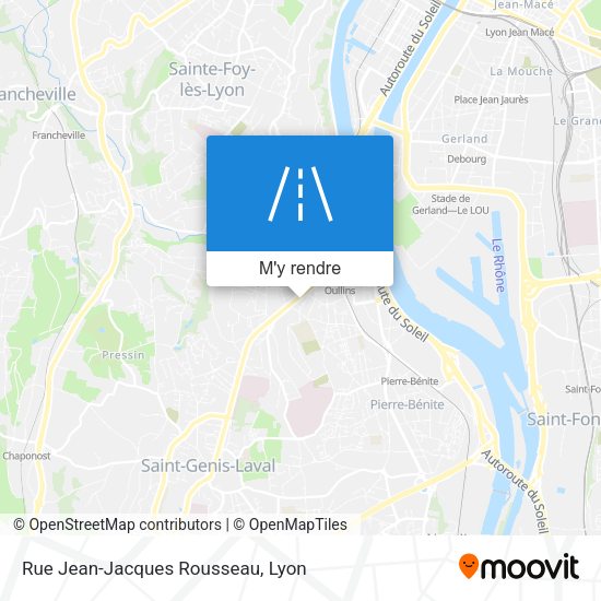 Rue Jean-Jacques Rousseau plan