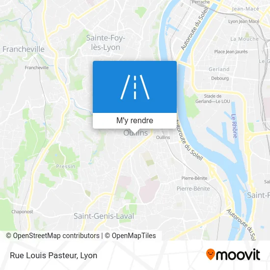 Rue Louis Pasteur plan