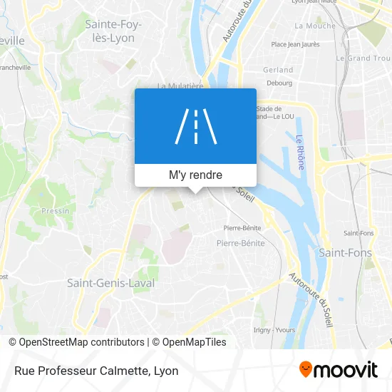 Rue Professeur Calmette plan