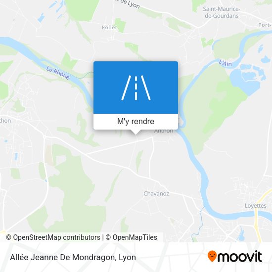 Allée Jeanne De Mondragon plan