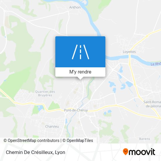 Chemin De Crésilleux plan