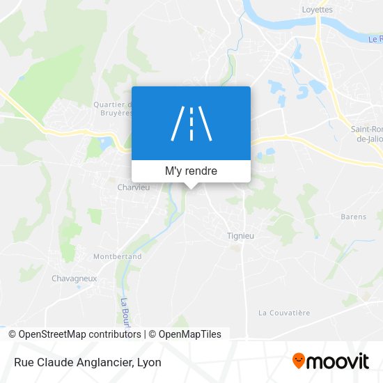 Rue Claude Anglancier plan