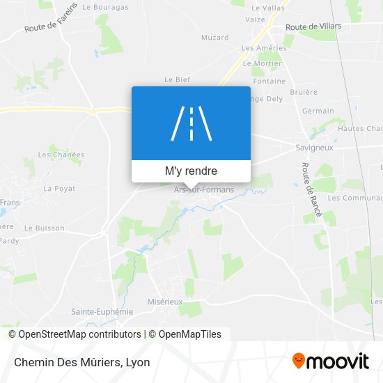 Chemin Des Mûriers plan