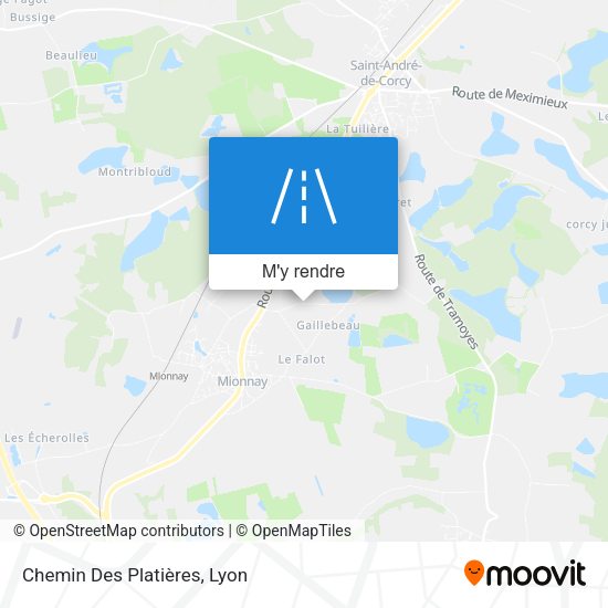 Chemin Des Platières plan