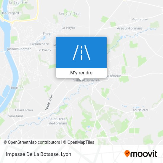 Impasse De La Botasse plan