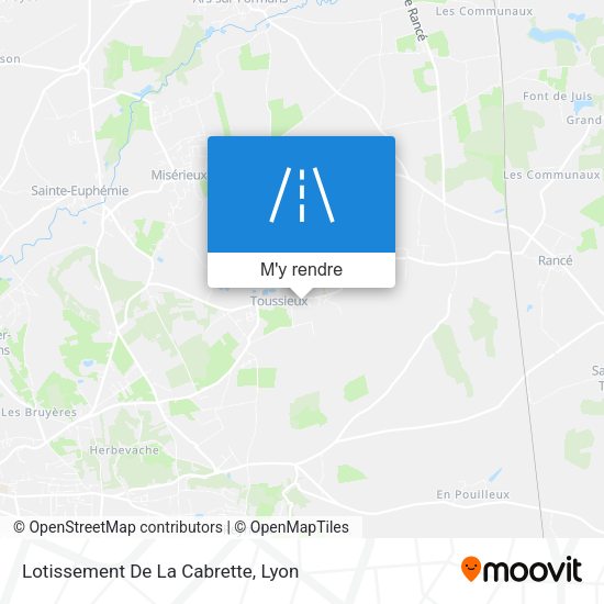 Lotissement De La Cabrette plan