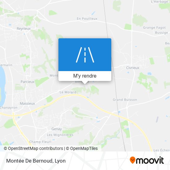 Montée De Bernoud plan