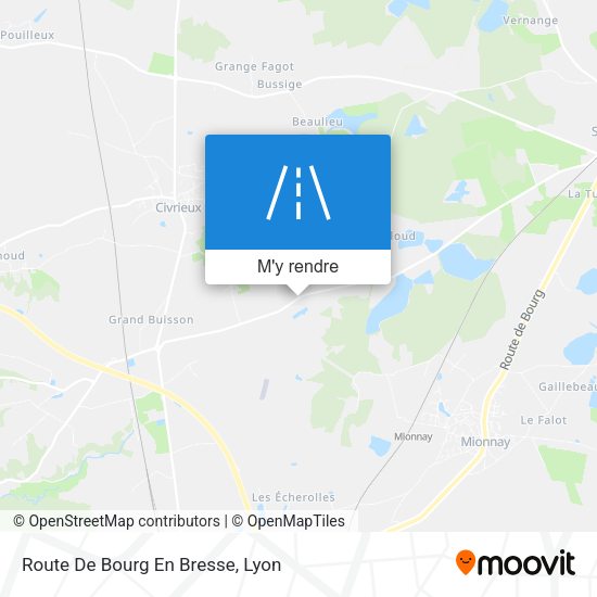 Route De Bourg En Bresse plan
