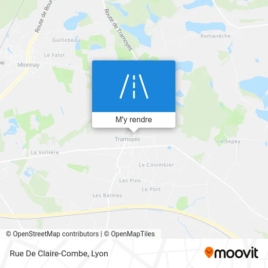 Rue De Claire-Combe plan