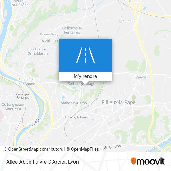 Allée Abbé Faivre D'Arcier plan