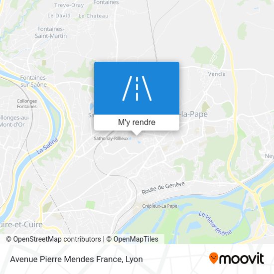 Avenue Pierre Mendes France plan