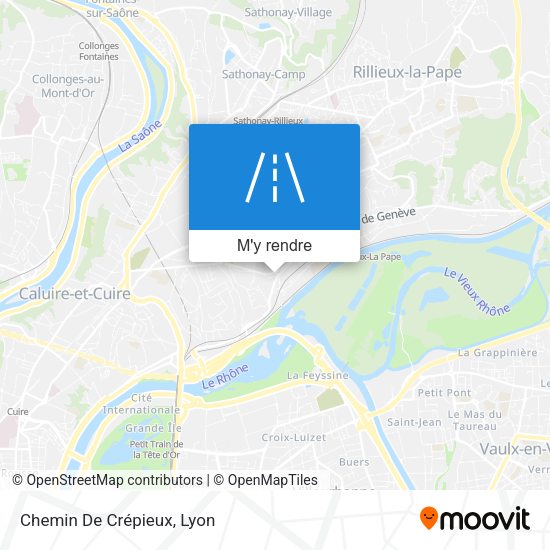 Chemin De Crépieux plan