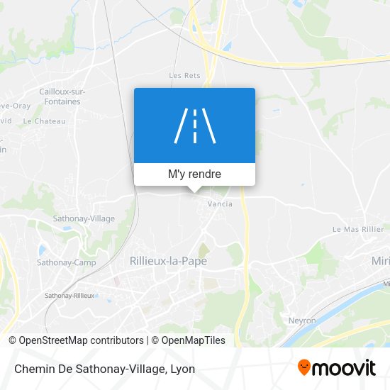 Chemin De Sathonay-Village plan