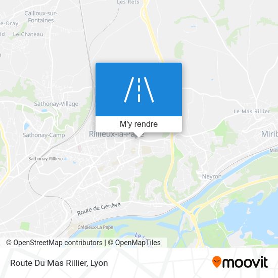 Route Du Mas Rillier plan