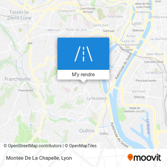 Montée De La Chapelle plan