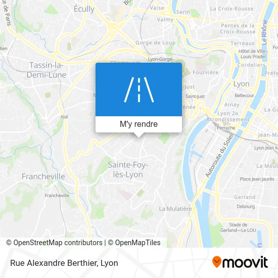 Rue Alexandre Berthier plan