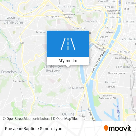 Rue Jean-Baptiste Simon plan