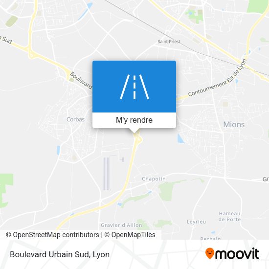 Boulevard Urbain Sud plan