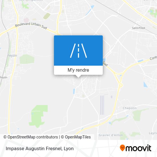 Impasse Augustin Fresnel plan