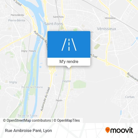 Rue Ambroise Paré plan
