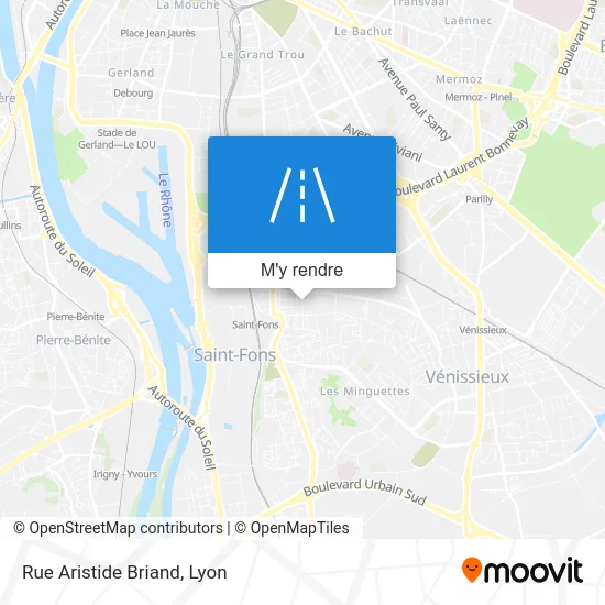 Rue Aristide Briand plan