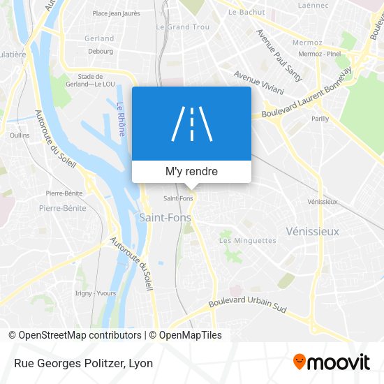 Rue Georges Politzer plan