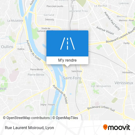 Rue Laurent Moiroud plan