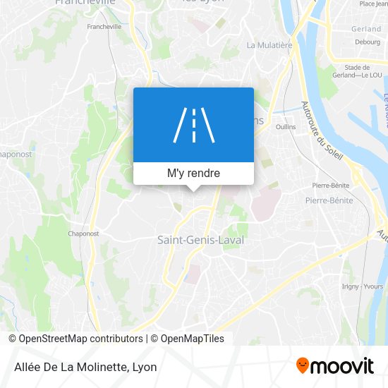 Allée De La Molinette plan
