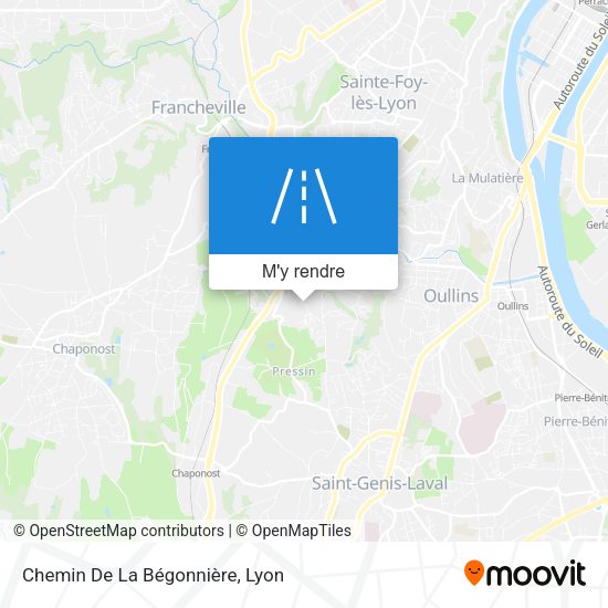 Chemin De La Bégonnière plan