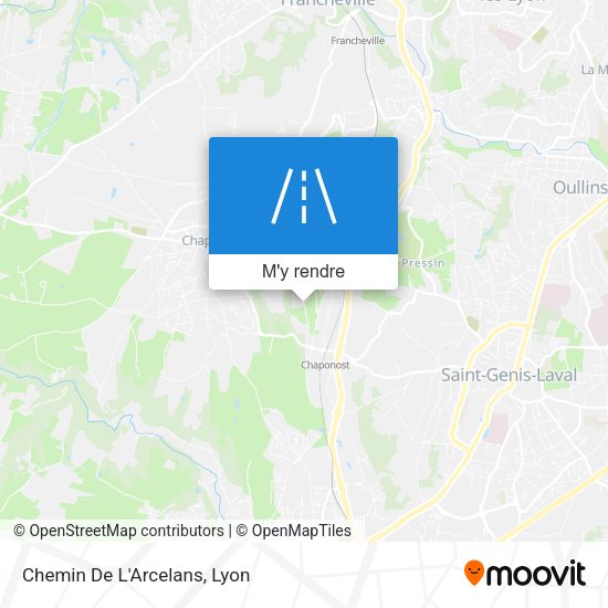 Chemin De L'Arcelans plan