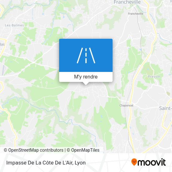 Impasse De La Côte De L'Air plan
