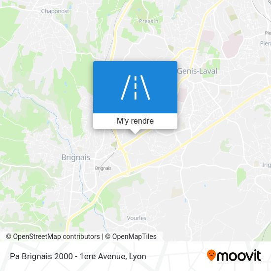 Pa Brignais 2000 - 1ere Avenue plan