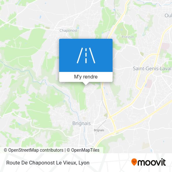 Route De Chaponost Le Vieux plan