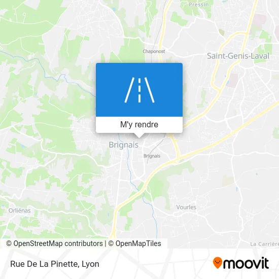 Rue De La Pinette plan