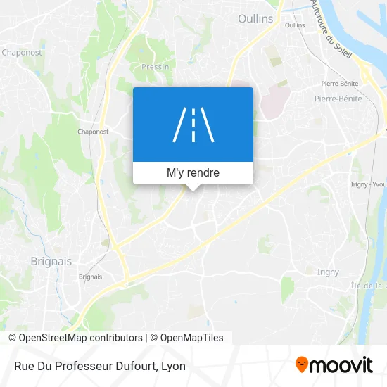 Rue Du Professeur Dufourt plan