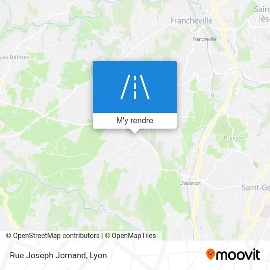Rue Joseph Jomand plan