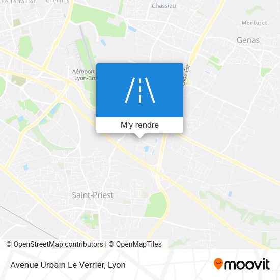 Avenue Urbain Le Verrier plan