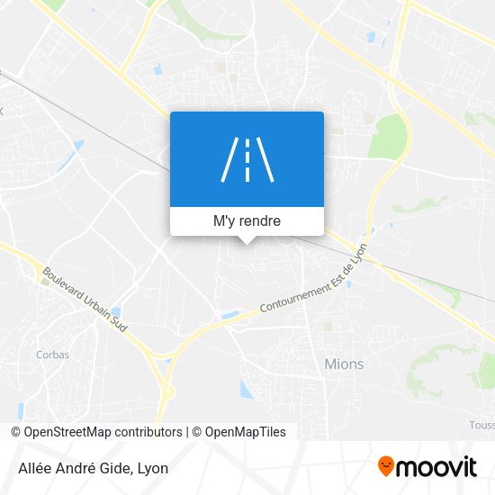 Allée André Gide plan