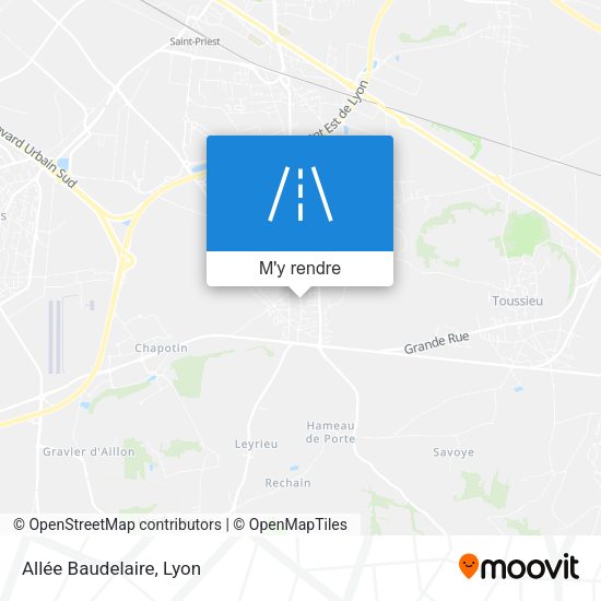 Allée Baudelaire plan