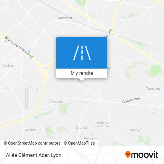 Allée Clément Ader plan