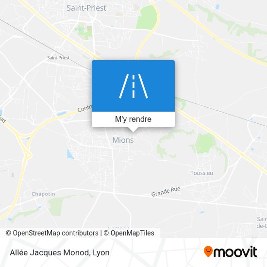 Allée Jacques Monod plan