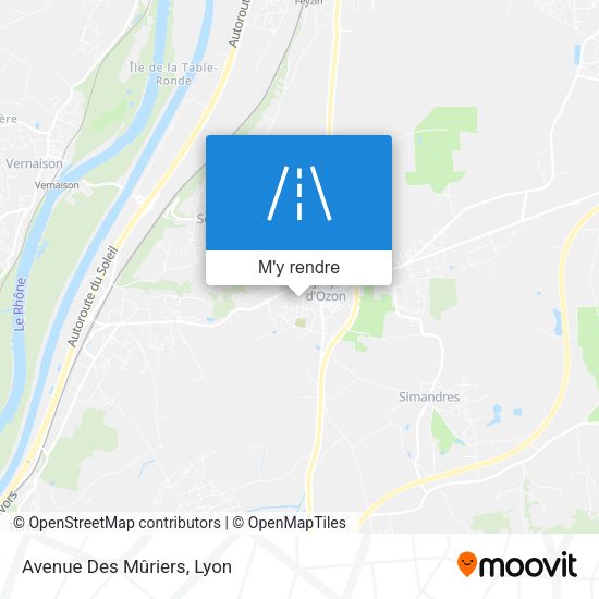 Avenue Des Mûriers plan