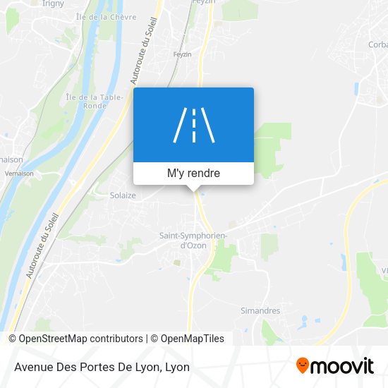 Avenue Des Portes De Lyon plan