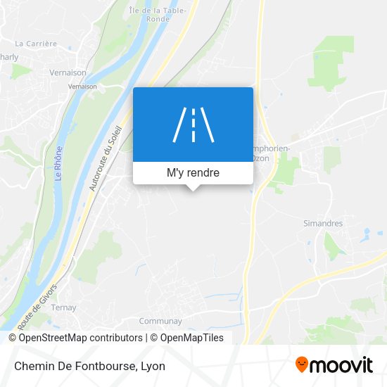 Chemin De Fontbourse plan